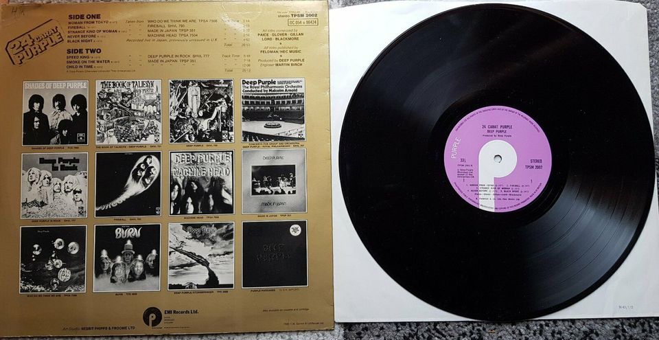 Deep Purple  24 Carat Purple  -   von 1975    EMI Records England in Stade