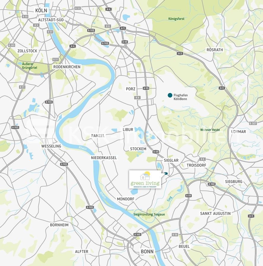 Hochwertige Neubauwohnung in Sieglar zur Miete! in Troisdorf