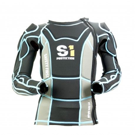 S1 Defense Elite 1.0 High Impact Jacket Black/Blue Adult S - XL in Melle