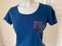 TCHIBO TCM T-Shirt mit Pailletten blau Gr. S 36 Top Zustand! Baden-Württemberg - Neckargemünd Vorschau