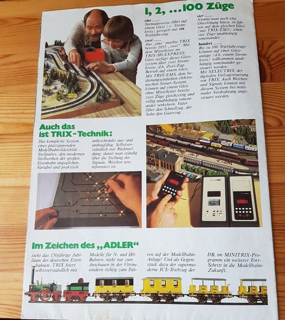 Prospekt Poster DIN A1 Trix HO & Minitrix die Welt d. Eisenbahn in Berlin