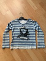 134/140 Langarm-Shirt- jeansblau-cool - bequem -lässig Niedersachsen - Langenhagen Vorschau