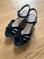 Sandalen wedges Plateau schwarz 40 pumps Baden-Württemberg - Edingen-Neckarhausen Vorschau