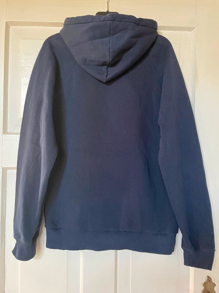 Dunkelblauer Damen Kapuzenpullover mit Logo von Adidas, Gr. M in Sankt Margarethen