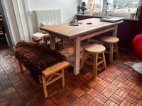 Tisch eckig, aus altem Ulmen Holz, massiv, 180x90 cm Hessen - Bad Soden-Salmünster Vorschau
