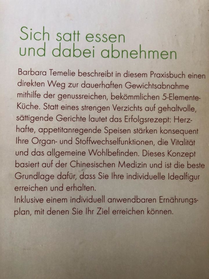 TCM *** Barbara Temelie: Abnehmen mit der 5-Elemente-Ernährung in Saarbrücken