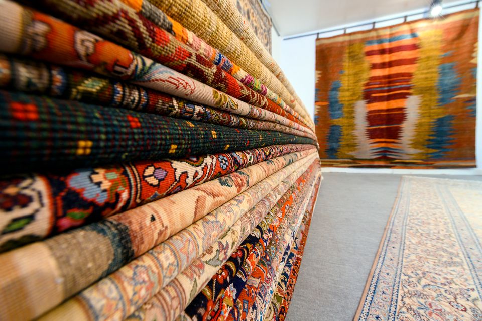 Jaipur Orientteppich Perserteppich Dunkelblau Korkwolle Luxus Rar in Heinsberg