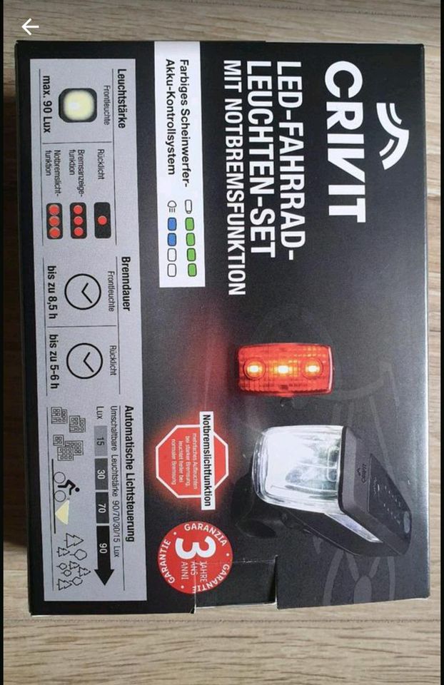 CRIVIT LED Fahrradleuchten Set Fahrradlicht Fahrradbeleuchtung in Sachsen -  Chemnitz | Fahrrad Zubehör gebraucht kaufen | eBay Kleinanzeigen ist jetzt  Kleinanzeigen