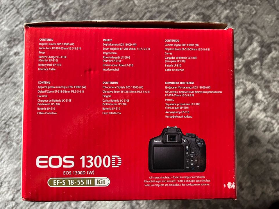 Canon EOS 1300D Wi–Fi/NFC  EF–S 18–55||| Kit in Wilhermsdorf