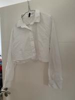 H&M Bluse Kurzform Gr S weiß Hessen - Ober-Mörlen Vorschau