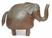 Metallener Elefant mit erhobenem Rüssel Wuppertal - Elberfeld Vorschau