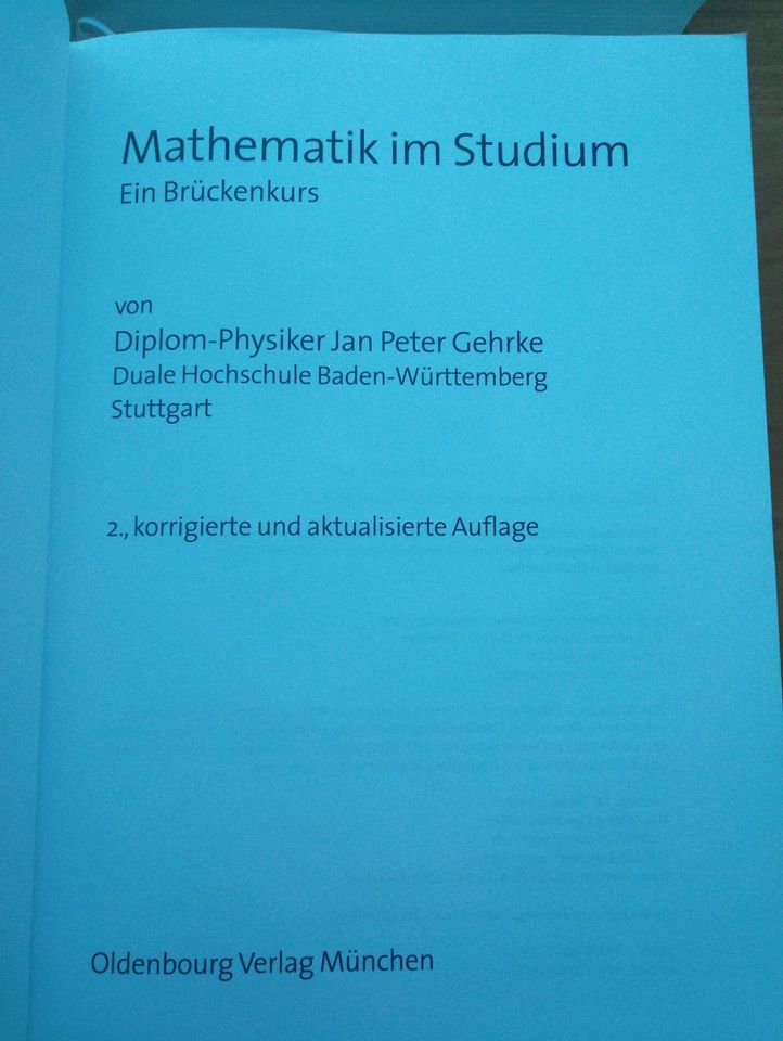 Mathematik Ingenieurstudium mit Formelsammlung + Tabellenbuch in Stuttgart