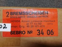 Bremsscheiben Honda Accord I SJ SY 77-82 45251671670 Rheinland-Pfalz - Worms Vorschau