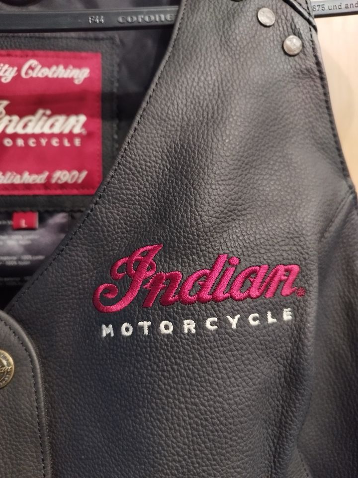 Original Indian Motorcycle Lederweste Damen in Jever