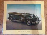 Plymouth 1931 Oldtimer Kunstdruck Auto Aral Sammelbild Rheinland-Pfalz - Heßheim Vorschau