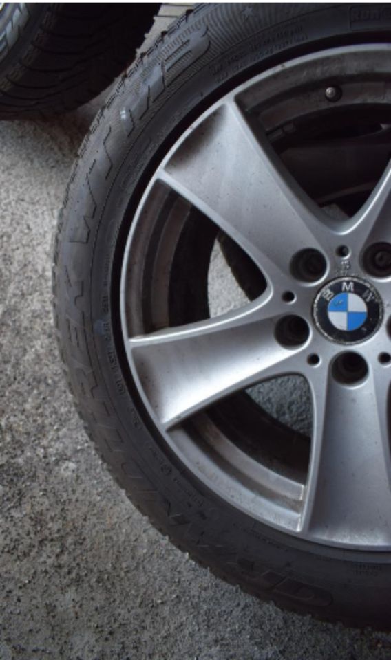 4 x Original BMW X 5 E70 mit 255/55R18 109H Bereifung Allwetter in Horstedt bei Husum, Nordsee