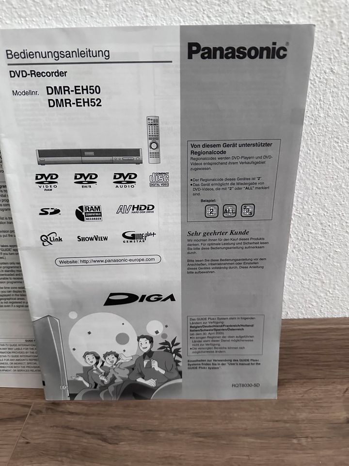 Panasonic DVD-Recorder DMR-EH52 in Untermeitingen