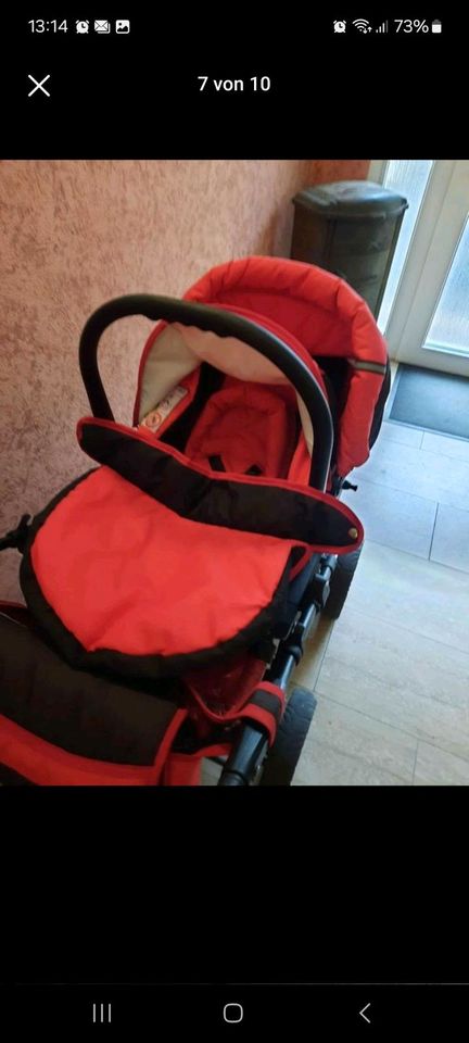 3 in 1 Kinderwagen mit Babyschale in Hartha