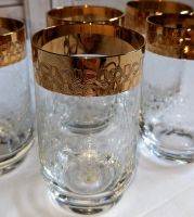 Vintage Böhmisches Gläser Set Gold bohemia glas Czechoslovakia Dresden - Gorbitz-Ost Vorschau