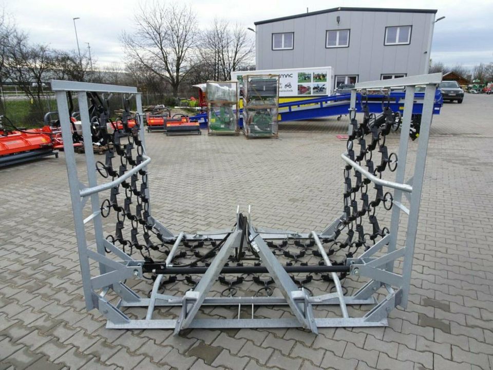 Wiesenschleppe 500cm 5m hydraulisch Schleppe Egge Striegel NEU in Osterweddingen