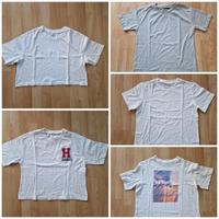Damen, Mädchen T-Shirt, H&M, Harvard, Gr. XS, S, weiß, grau Sachsen-Anhalt - Queis Vorschau