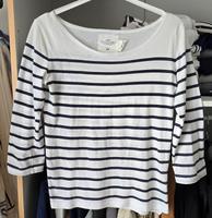 H&M Ringelshirt Shirt gestreift 3/4 Armlänge XS weiß-blau Niedersachsen - Rastdorf Vorschau