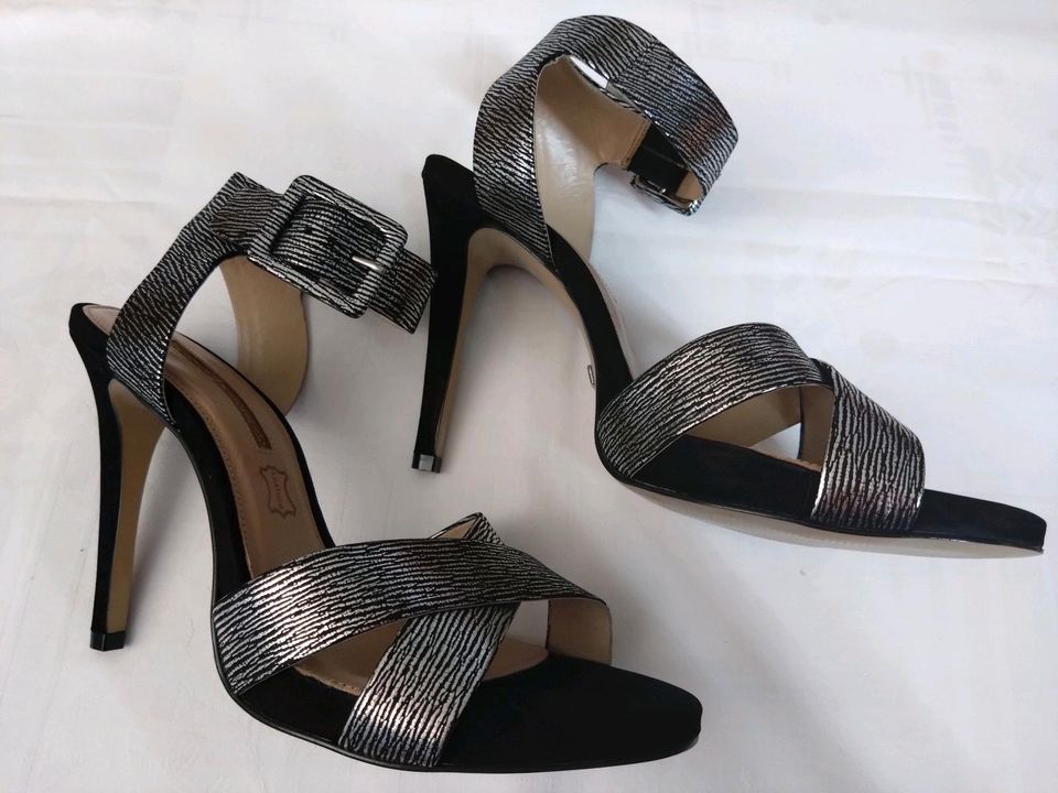 High Heels,  Silber, Leder, Buffalo London in Rosenheim