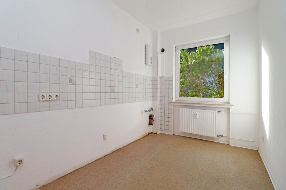 Bremen-Arsten: Schöne 2-Zimmer-Wohnung im Hochparterre mit Balkon und PKW-Außenstellplatz in Bremen