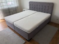 Boxspringbett grau 200x180cm Baden-Württemberg - Wiesloch Vorschau