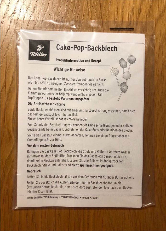 Cake-Pop Backblech in Willich