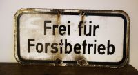 Emailschild Emaille Schild FREI FÜR FORSTBETRIEB *Jagd Jäger Hannover - Mitte Vorschau