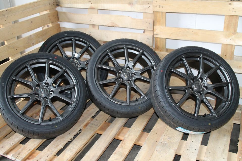 19 Zoll Daytona Grau V1 Wheels V1 Sommerreifen Winterreifen für 3er Reihe GT 5er Reihe F10 F11 5K 5L X3 E83 Kompletträder M Performance Styling 5x120 5/120 ET35 Winterradsatz Sommerradsatz in Rodgau