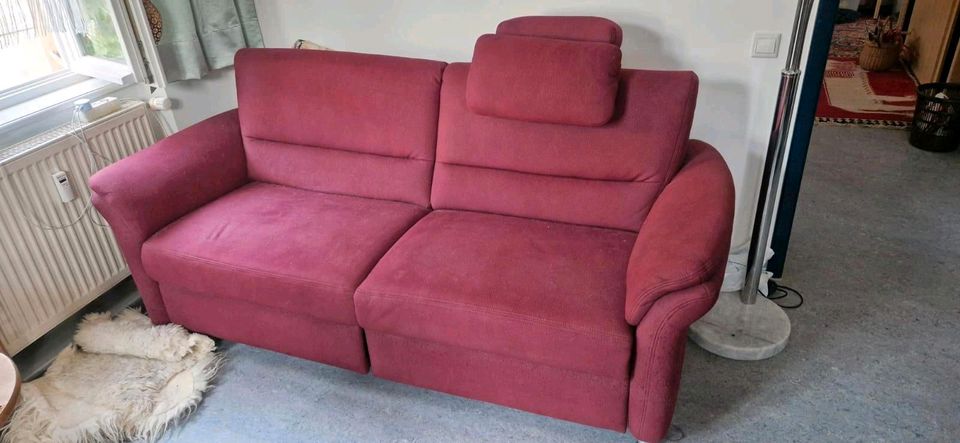 Sofa rot verstellbar in Bamberg