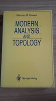 Modern Analysis and Topology - Howes Bayern - Veitsbronn Vorschau