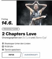 2 x Tickets für „2 Chapters Love“ am 14.06.24 München - Schwabing-West Vorschau