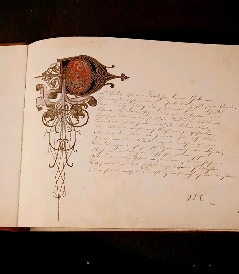 Poesiealbum Wolfenbüttel 1874 in Northeim