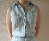 Onesie Jumpsuit Overall Bershka blau hellblau Baden-Württemberg - Heilbronn Vorschau