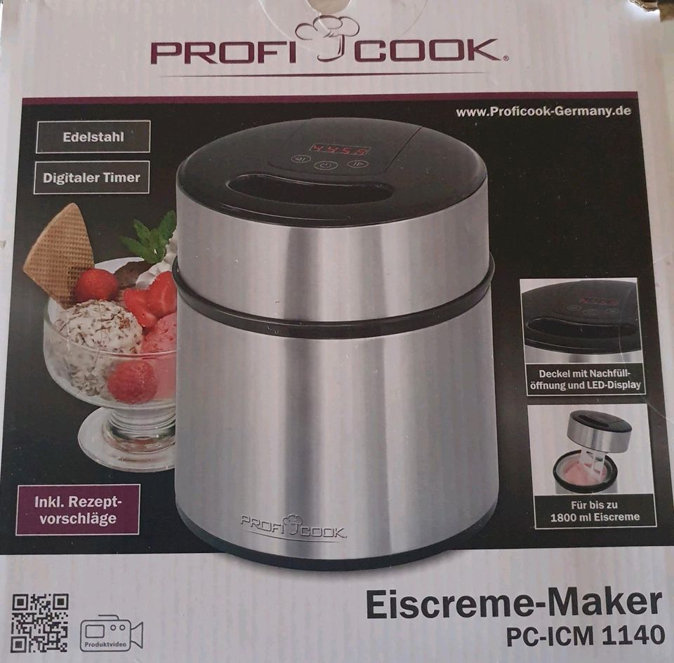 Eiscreme Maker Profi Cook PC-ICM 1140 NEU Eismaschine in Witten