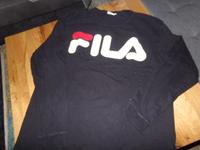 Langarmshirt Longsleeve FILA schwarz weiß rot Herren XL wie NEU Hessen - Florstadt Vorschau