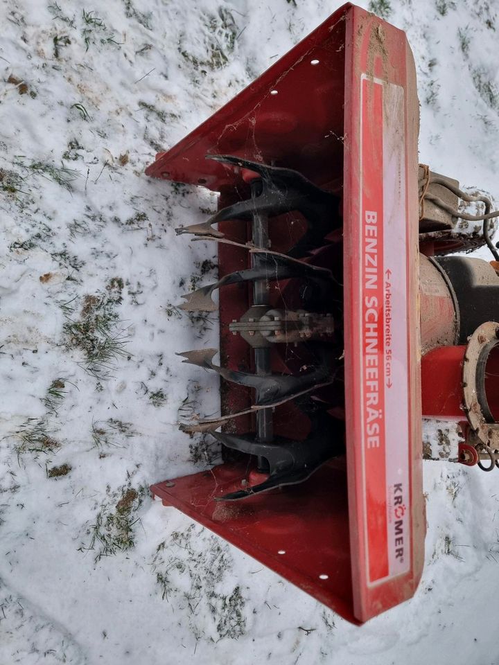 Krömer Benzin Schneefräse 7 PS, Arbeitsbreite 56 cm in Birstein