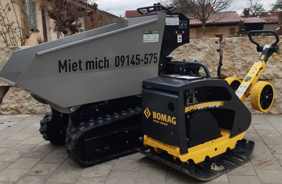 Dumper Minibagger Radlader Arbeitsbühnen Baumasch mieten in Langenaltheim