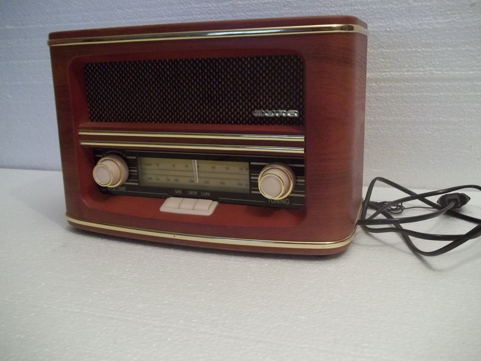 RETRO LOOK RADIO UKW MW VINTAGE ANALOG EMPFÄNGER NOSTALGIE DESIGN in Ochtendung