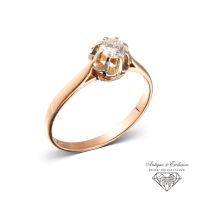 18K 750 Weiß Rose Gold 0,31ct Diamant Solitär Damen Ring RG 57 weihnachten Damen Geschenk Versand Händler echtschmuck Rheinland-Pfalz - Igel Vorschau