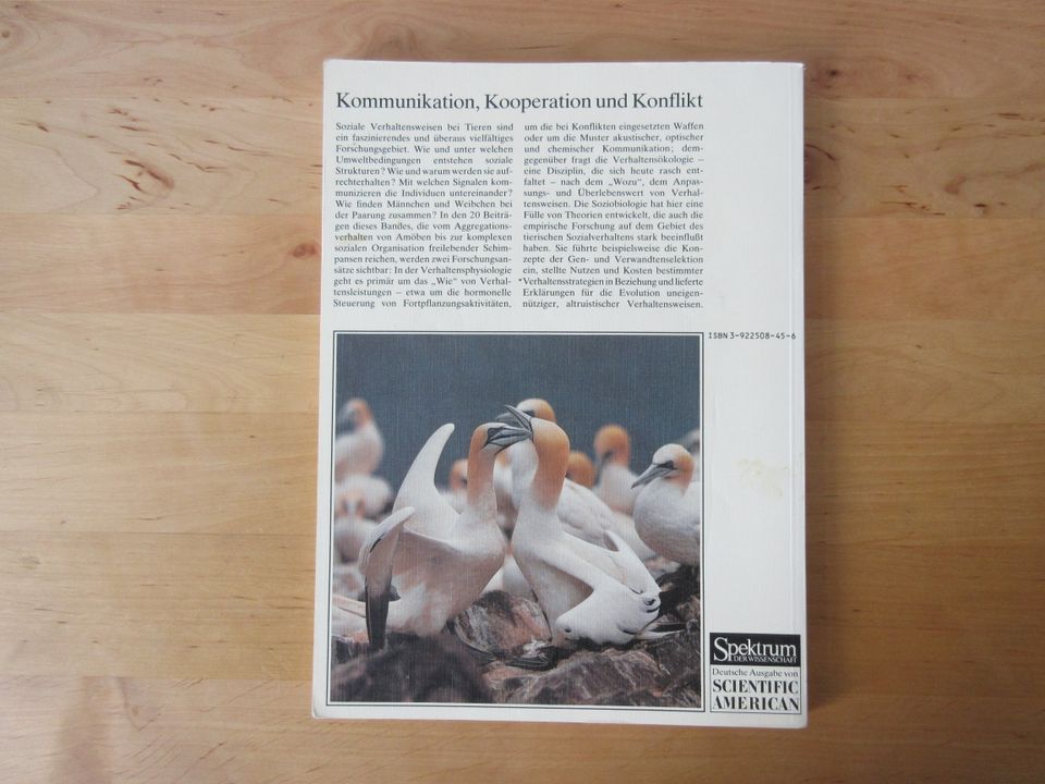 Buch "Biologie des Sozialverhaltens" Spektrum der Wissenschaft in Hamburg