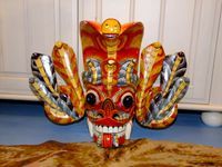 große Vintage Sri Lanka Naga Rashka (Cobra) Maske handgeschnitzt Hessen - Groß-Umstadt Vorschau