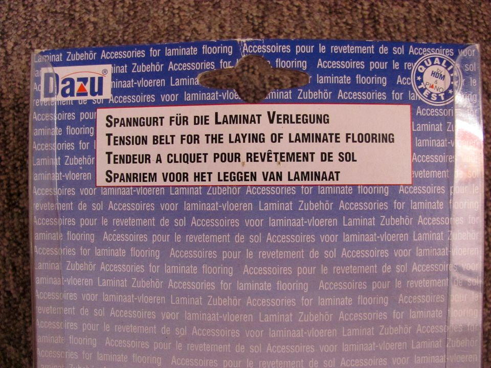 Spanngurt für die Laminat-Verlegung in Heidenau