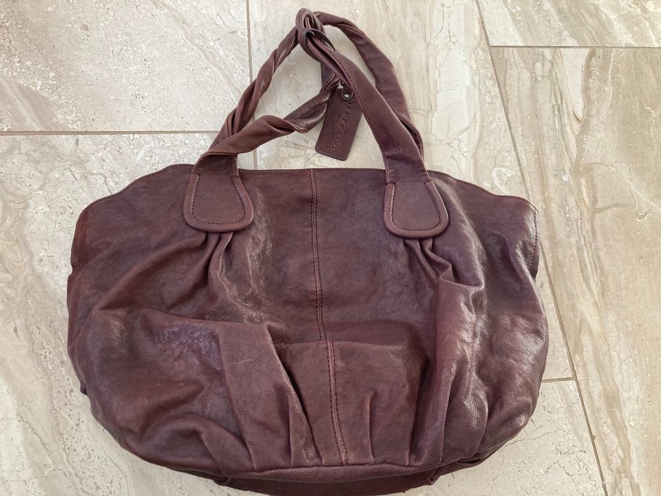 Tasche Ledertasche Liebeskind braun weinrot in Röhrsdorf