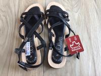 Sandale, Sandalette, S.Oliver, neu, Leder schwarz, Gr.37 Baden-Württemberg - Wald Vorschau