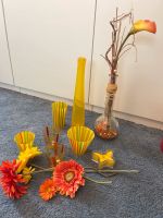 Deko Frühling Vase Kerzenhalter Kunstblumen Kerze Nordrhein-Westfalen - Senden Vorschau