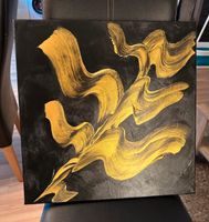 Geschenk Weihnachten Unikat Acrylbild schwarz gold Bayern - Augsburg Vorschau